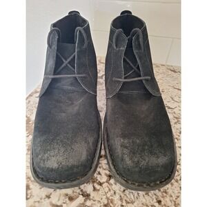 BORN Black Suede Leather Chukka Ankle Boots Shoes Harrison US Men Sz‎ 11